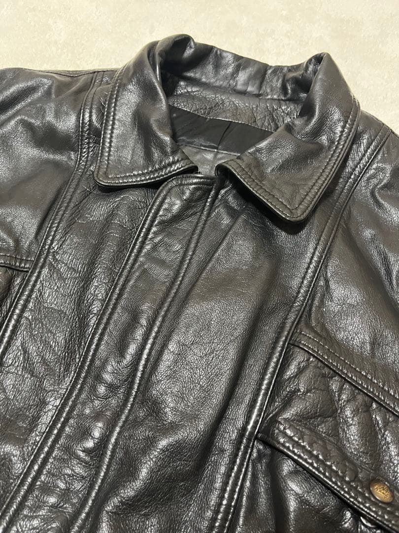 形◎ lether ranch レザージャケット XL 80s カナダ製 牛革
