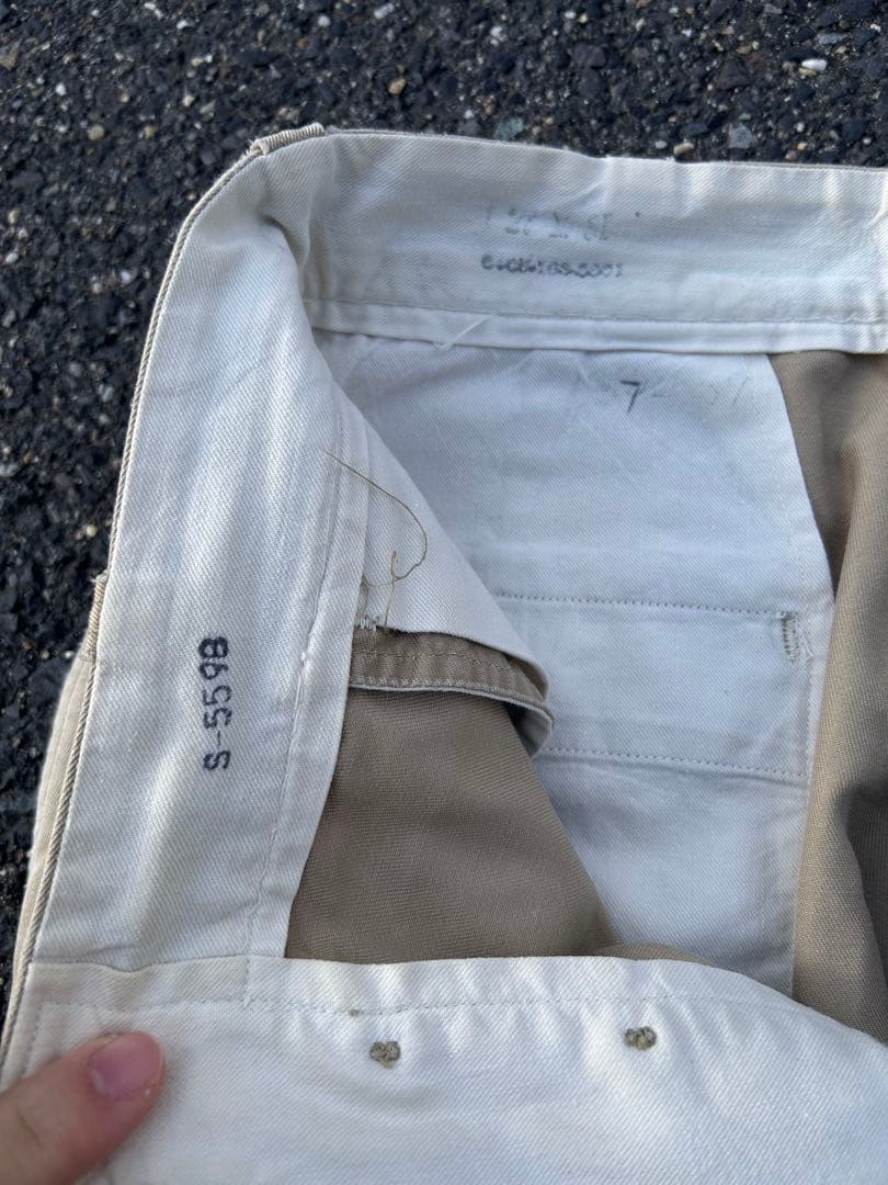 50s U.S.ARMY アメリカ軍 M-45 チノ トラウザー