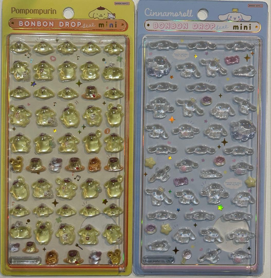 『正規品』たまごっちボンボンドロップシール　サンリオミニドロップ全種12枚セット