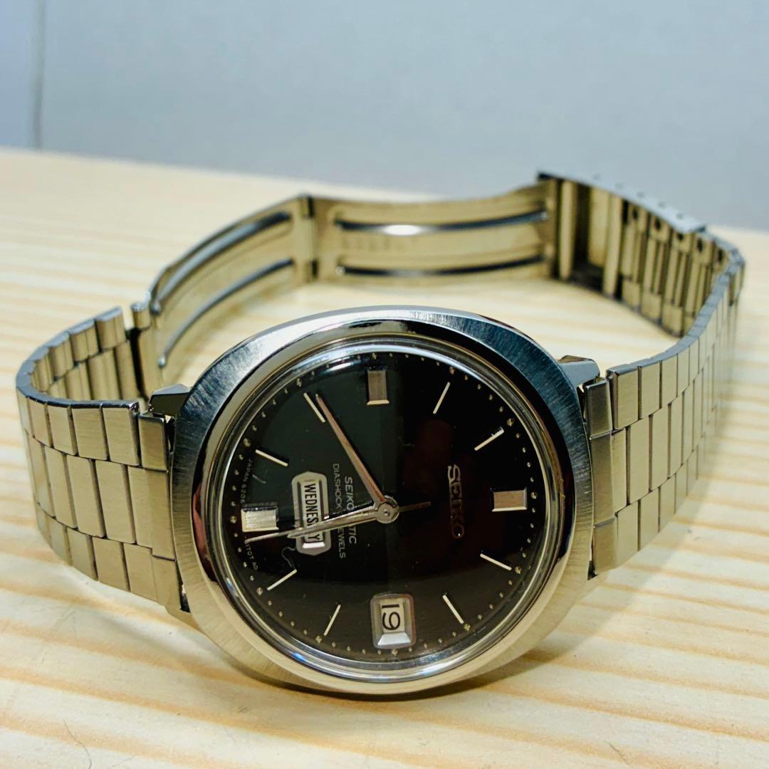 1966年製造セイコー マチック2トーン黒文字盤￼自動巻きレア美品動作良好