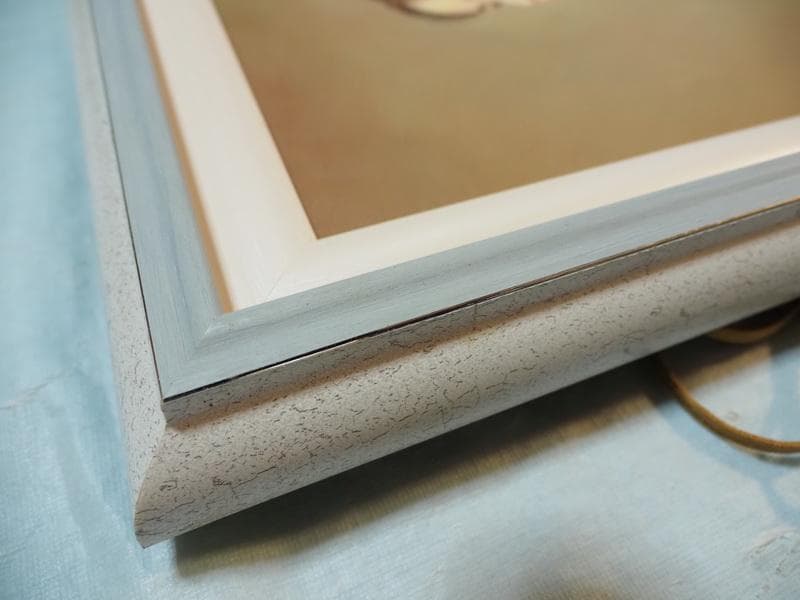 【値下げ】人物画　藤井勉　油絵　F6号　額付き　手描き　肉筆