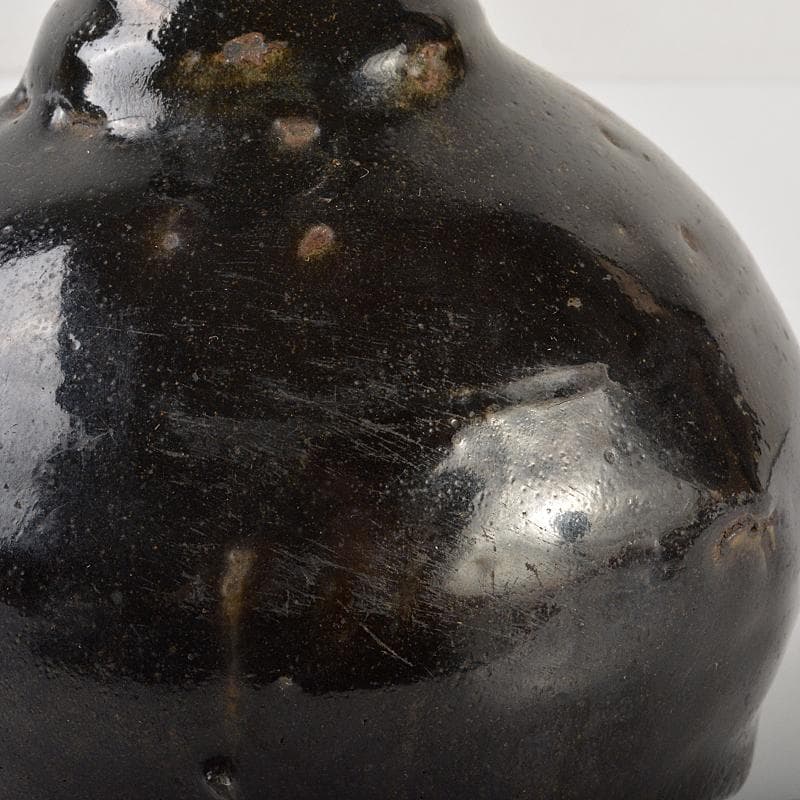朝鮮美術 李朝 黒高麗 碗口瓶 C R7411 - www.tajmahal-drammen.no