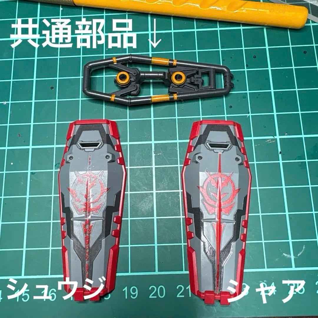 完成品】HG 赤いガンダム ビット6個 ザクバズーカ 部分塗装