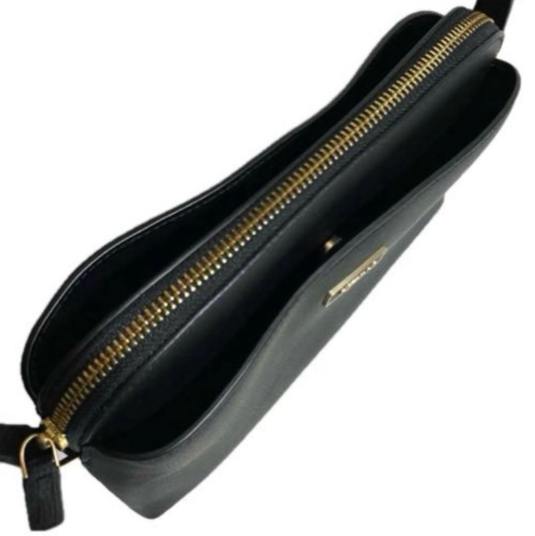 極美品 agnes b アニエスベー QAS02Z－03 ショルダー バッグ 黒