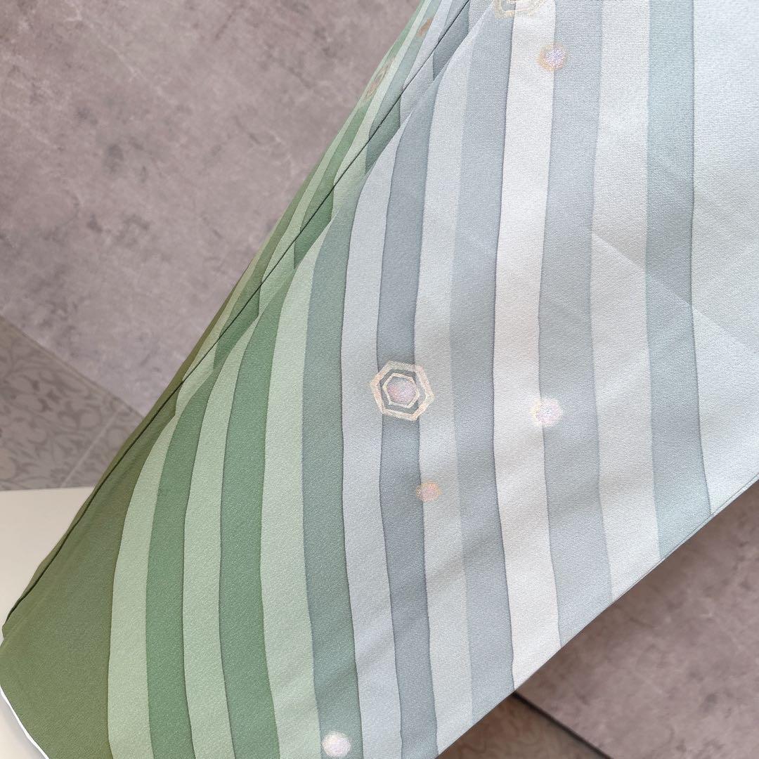 訪問着 フルセット 正絹 付け下げ 着物 海 泡 千地泰弘 作家物 A0