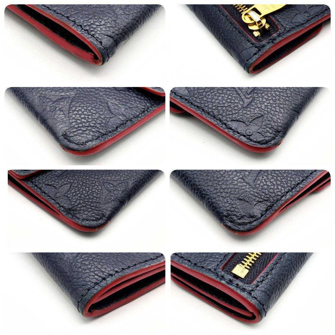 美品✨ルイヴィトン 小銭入れ アンプラント ポシェット クレ マリーヌルージュ