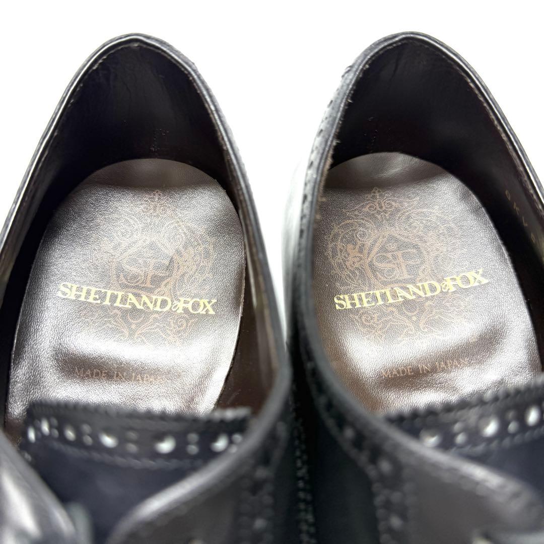 【美品】SHETLANDFOX ストレートチップ ビジネスシューズ フォーマル