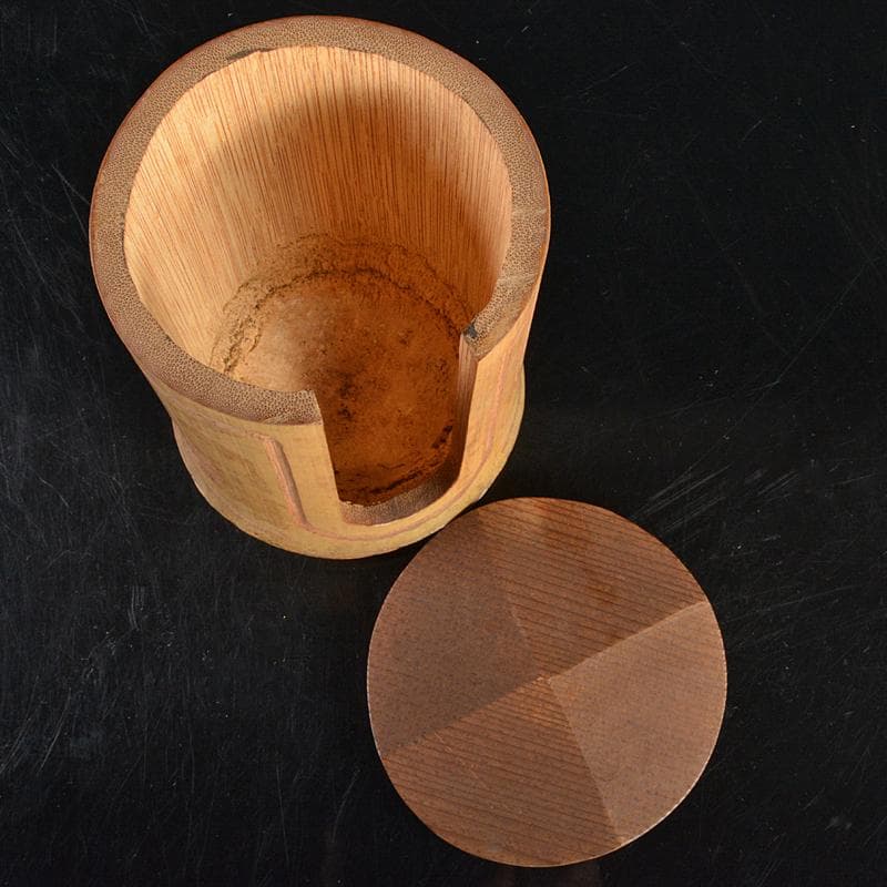 中国 大明成化年製款 青花 煎茶碗 五客 古竹 崇菊