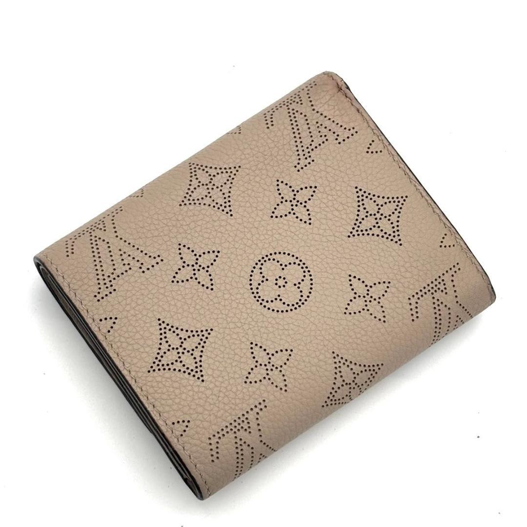 ルイヴィトン マヒナ イリス コンパクト 二つ折り財布 ガレ グレージュ