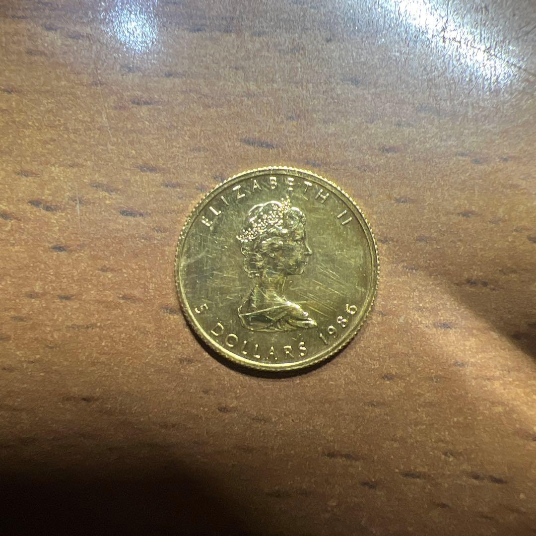 カナダ メイプルリーフ金貨 1986年