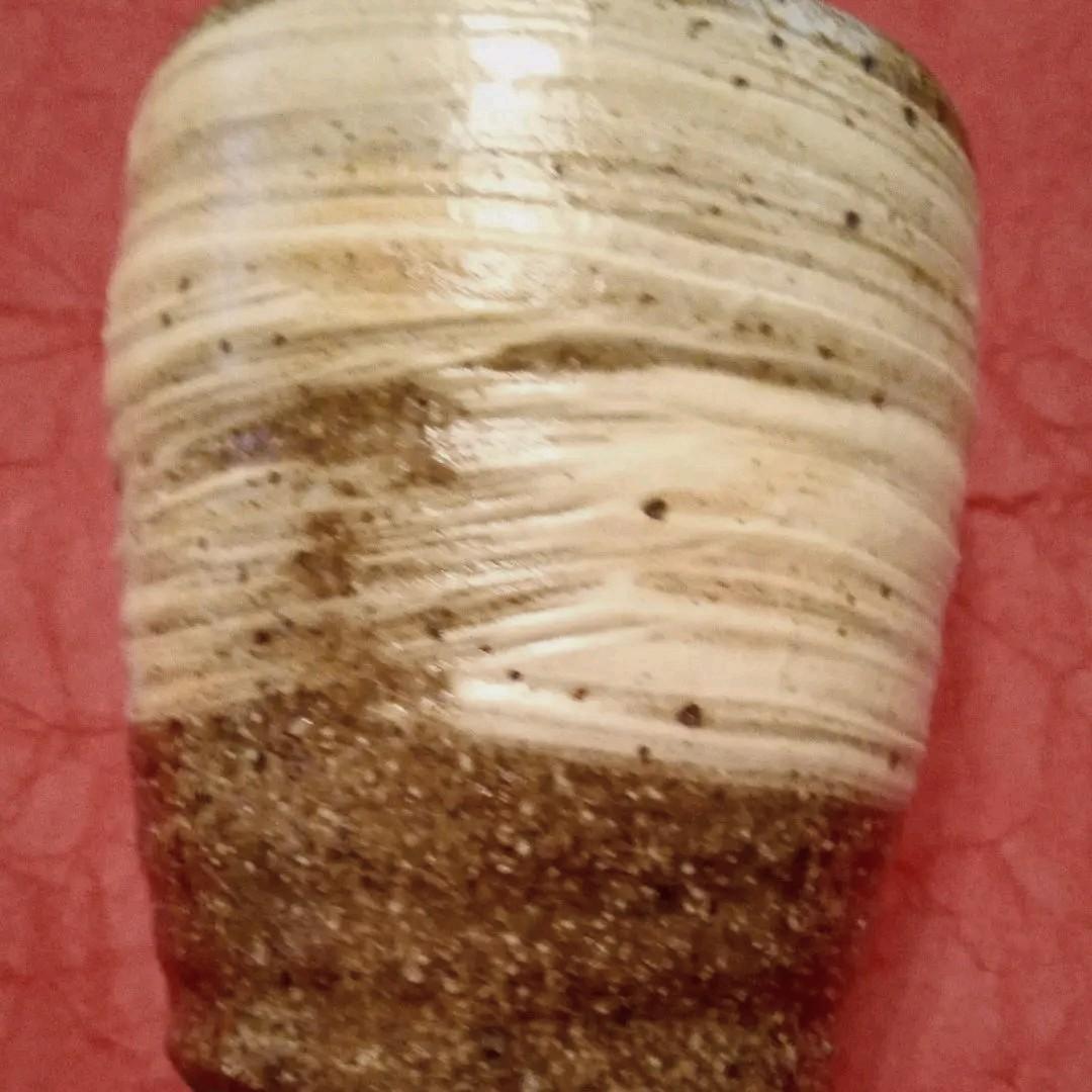 信楽焼 灰釉刷毛目湯呑み5客揃い