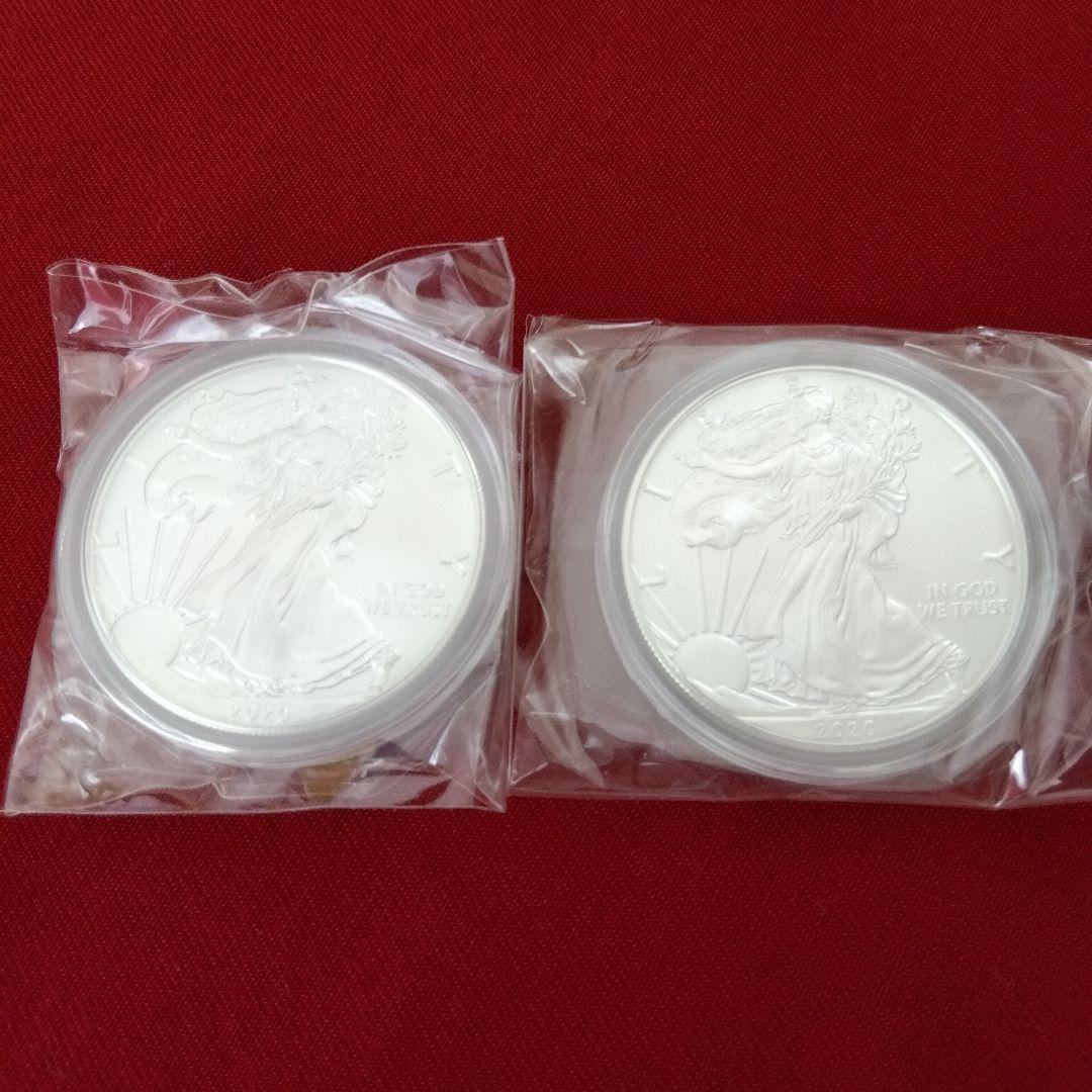 アメリカン・イーグル銀貨 2020年 2枚セット 限定500枚】銀貨 米国 アメリカンイーグル 2020年 カラー銀貨｜Yahoo