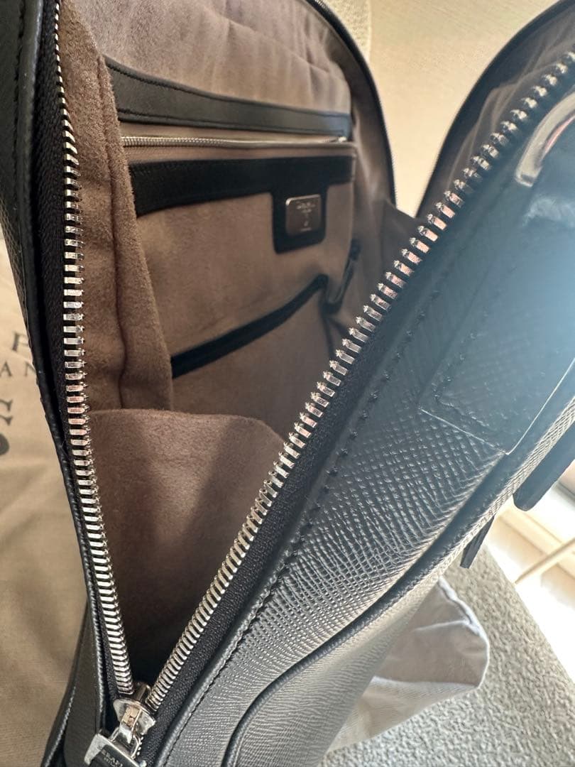 SERAPIAN スリムブリーフケース ブラック