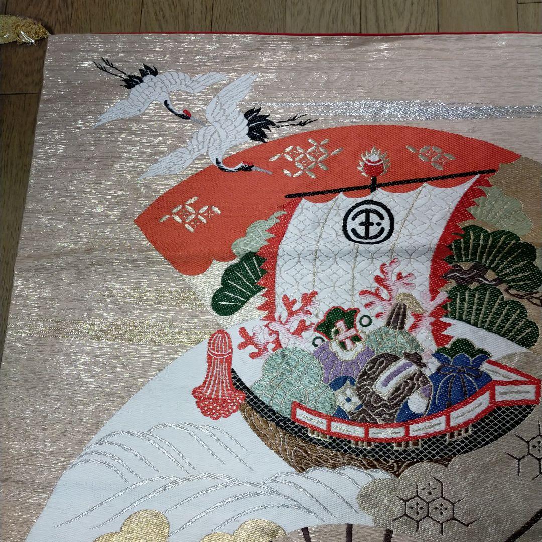 1735蔵出し アンティーク末広がり家の繁栄小槌金運アップ縁起物の特大袱紗