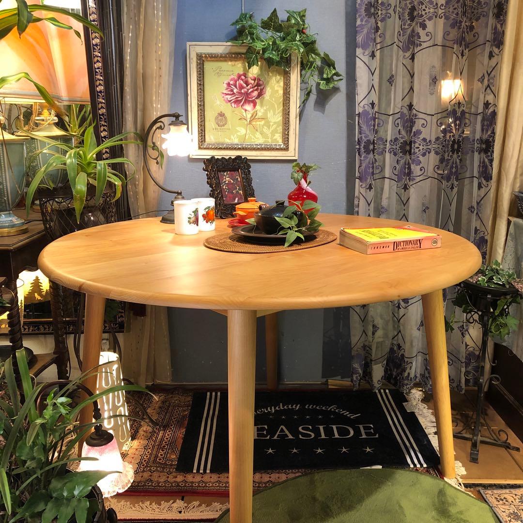 ￼sale 美品　アルダーソリッド　ラウンドテーブル　115 丸テーブル