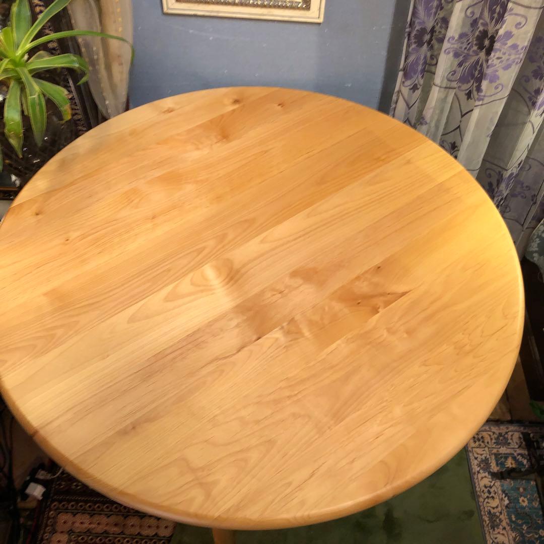 ￼sale 美品　アルダーソリッド　ラウンドテーブル　115 丸テーブル