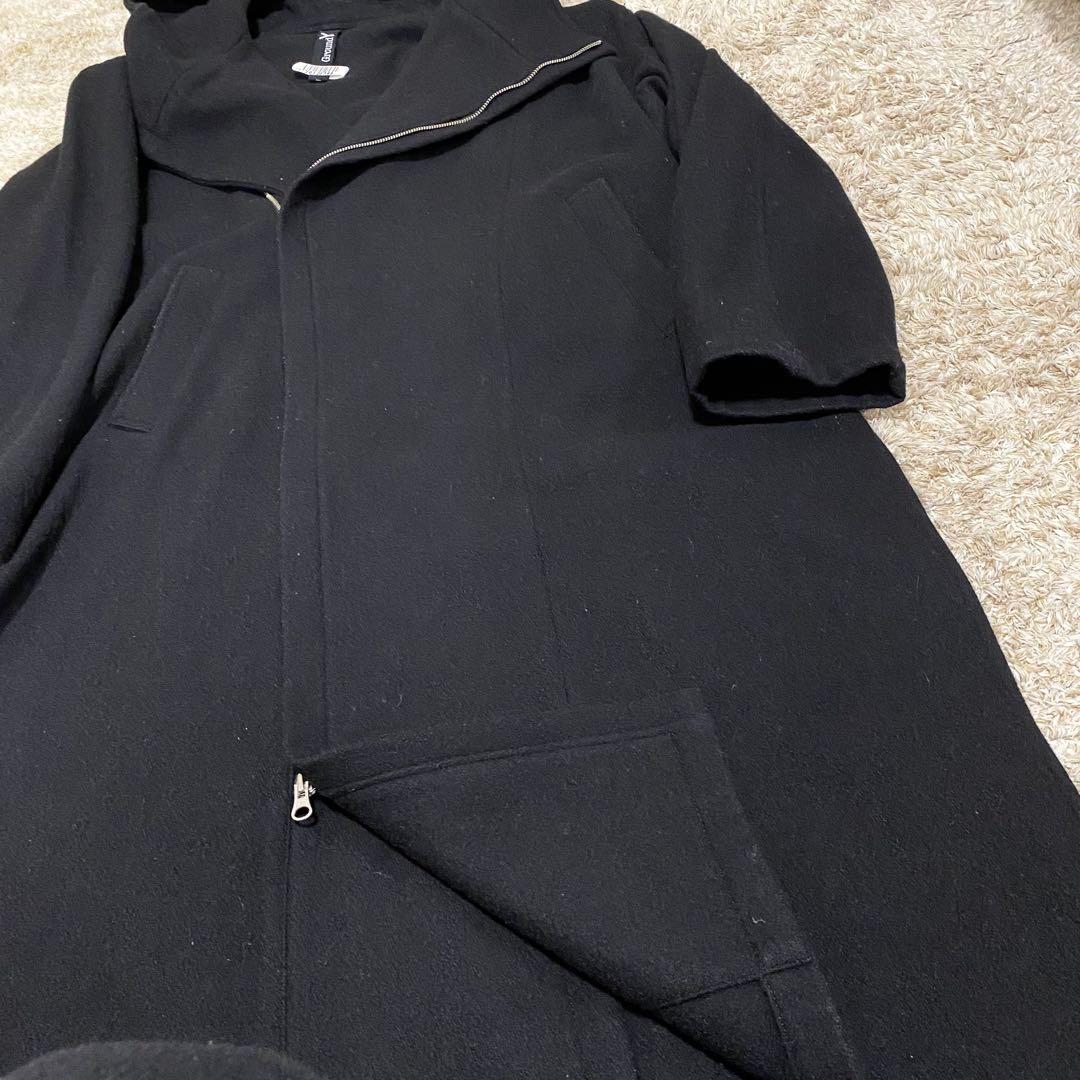 Ground Y ヨウジヤマモト インディアフラノ ダブルフーデットコート 3