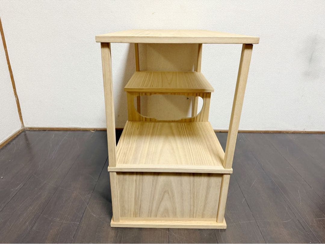 茶道具 桐木地 袋棚 利休袋棚 志野棚 組立式 炉用 煎茶道具