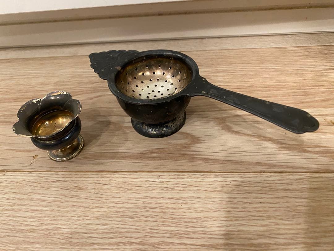 送料無料 幕末～明治期 金銀象嵌銅製花瓶 在銘 高さ24cm 鉄地象嵌 桐