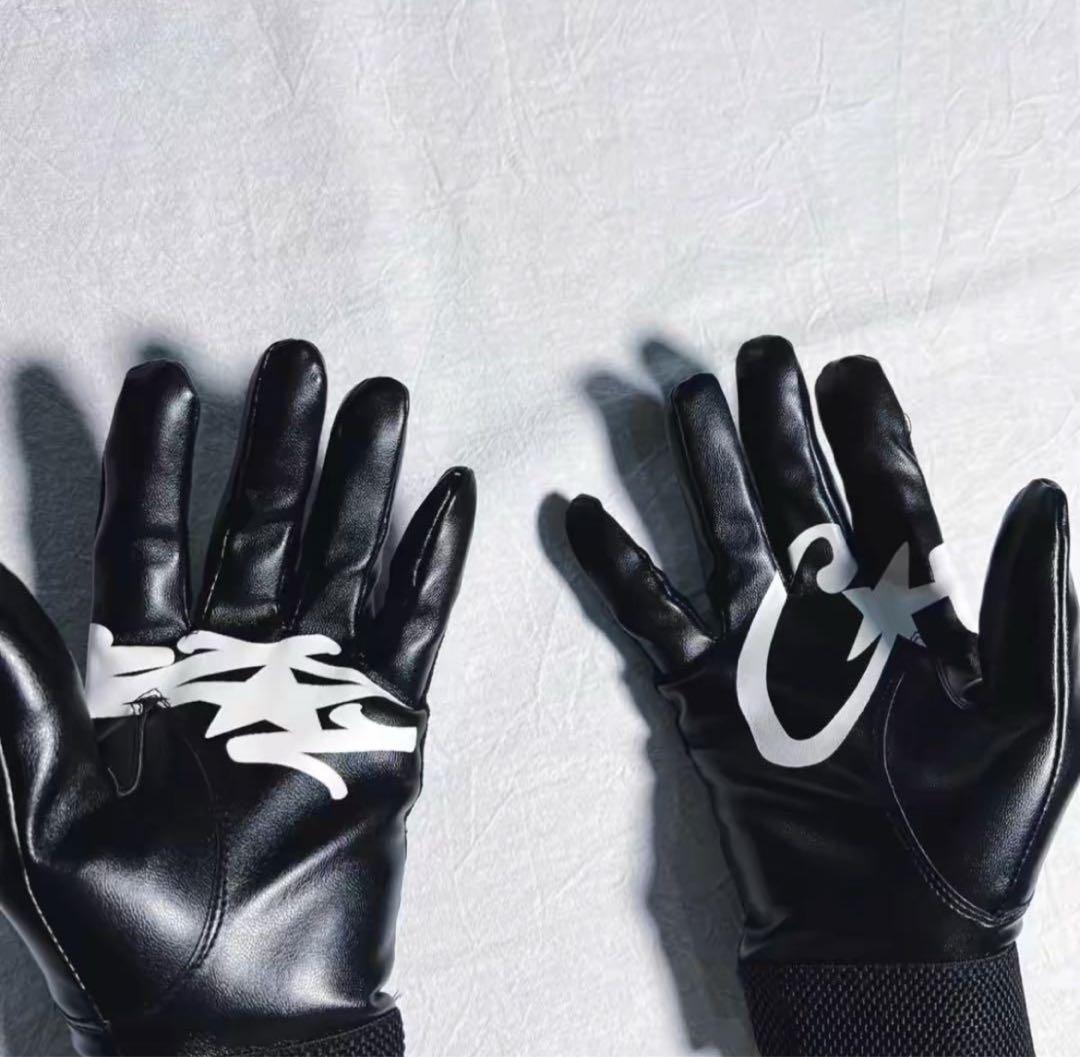 corteiz glove Black