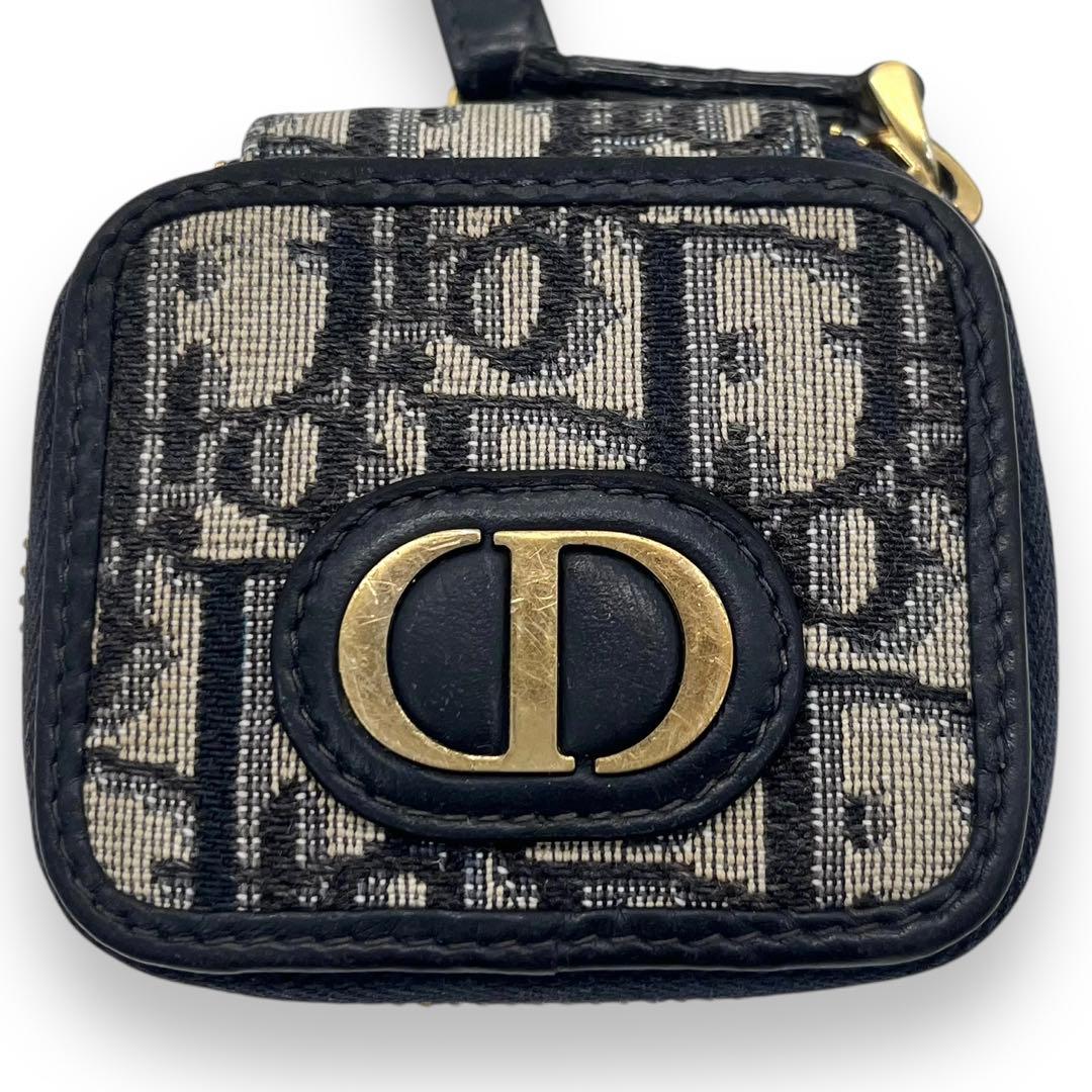 美品■クリスチャンディオール　AirPodsケース　キーホルダー　総柄　チャーム