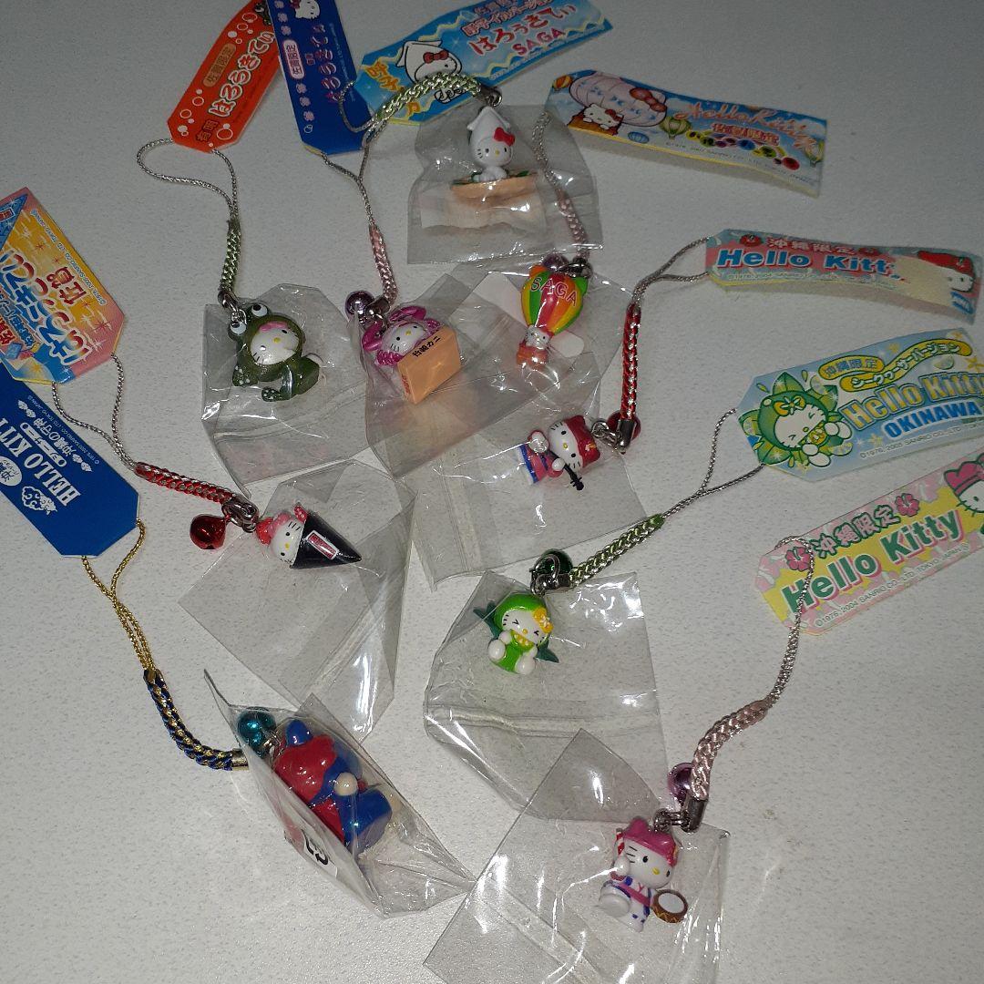 ハローキティ ご当地キティ ストラップ 根付 71個 サンリオ 当時物