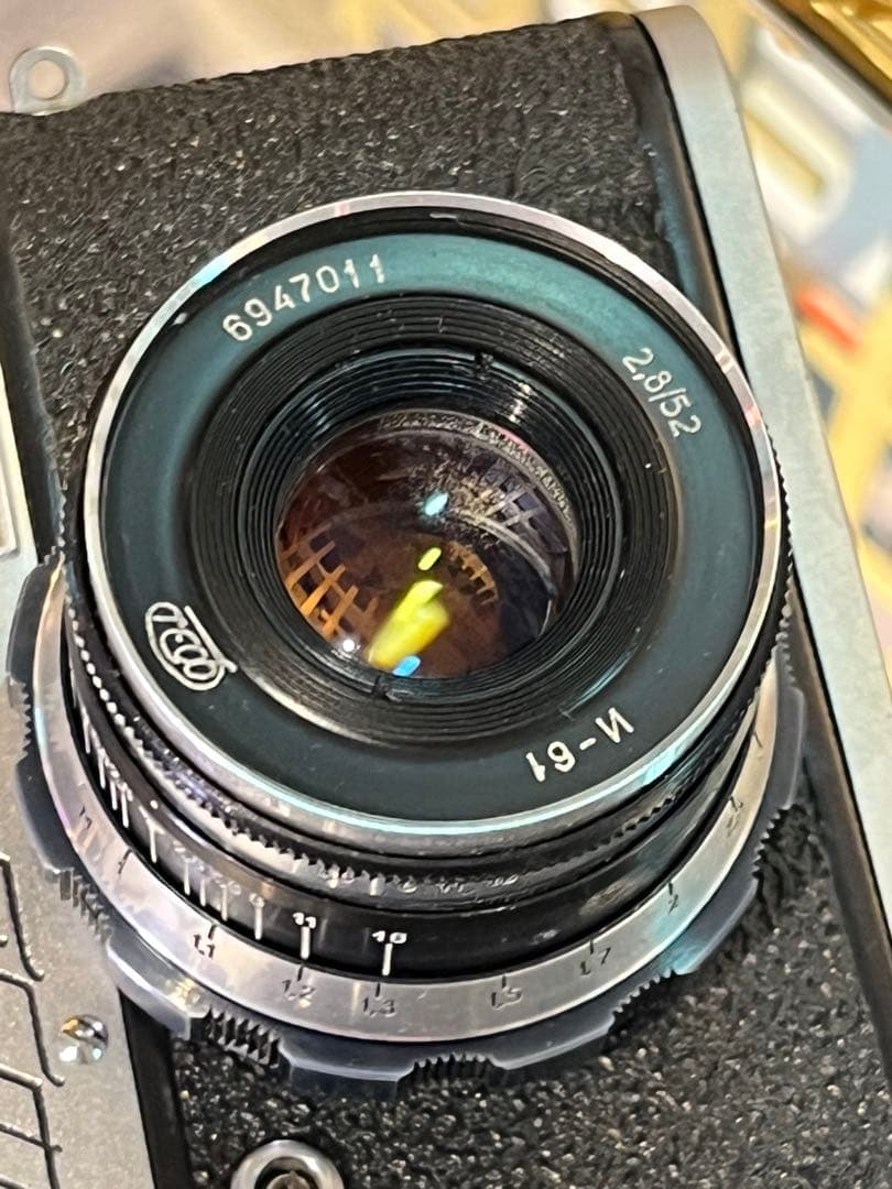 FED-2」に、希少な52mm f2.8レンズをセット