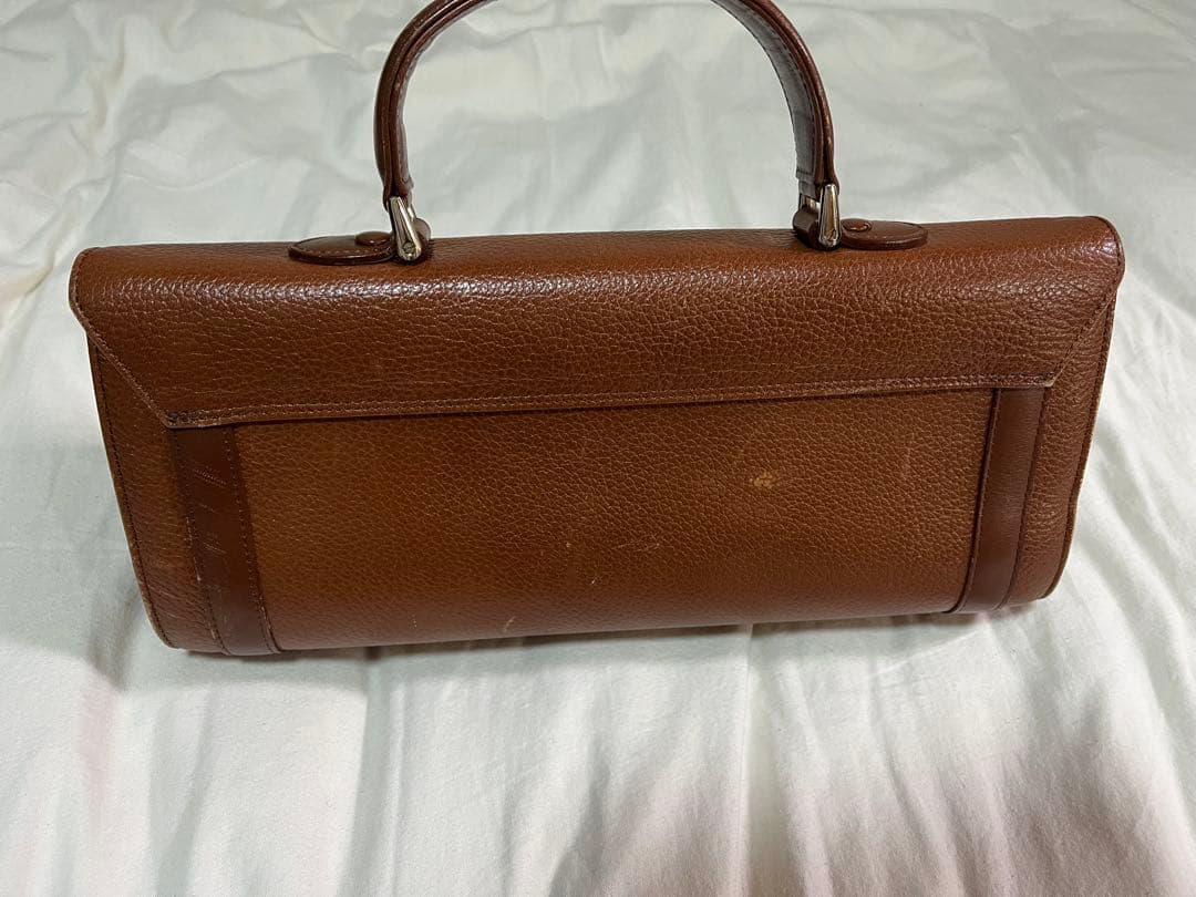 【BURBERRY‼️】ブラウンレザー ハンドバッグ