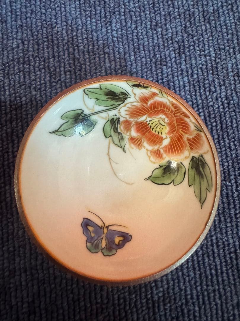 1898 九谷焼 猪口 4客 時代物