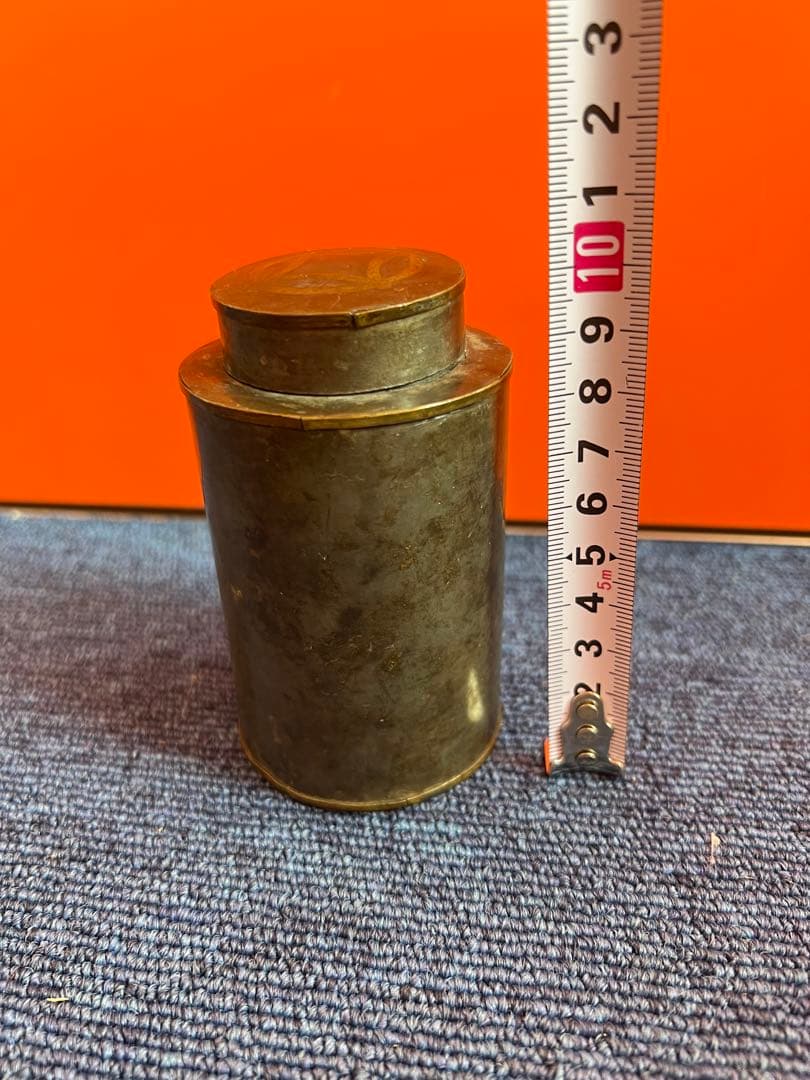 1310 点同　茶入　茶筒　時代物