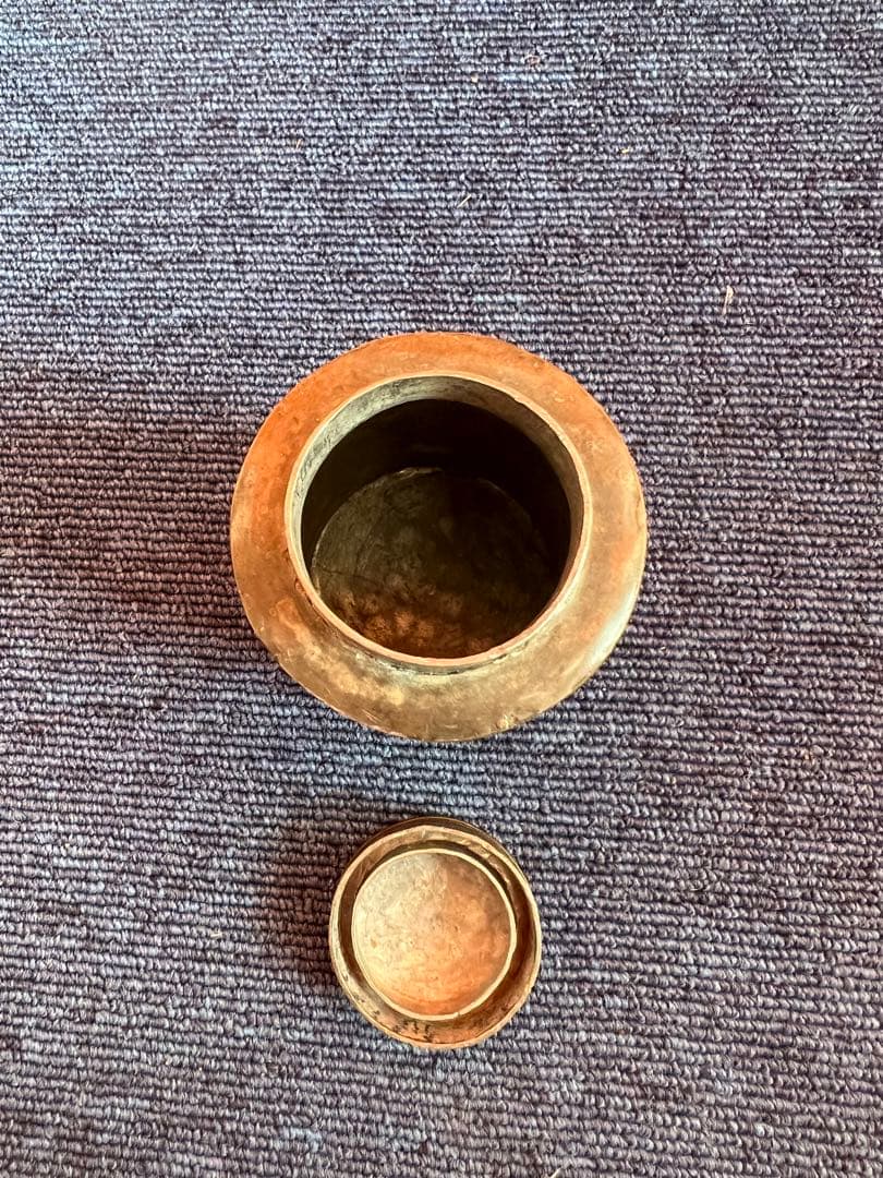 1310 点同　茶入　茶筒　時代物