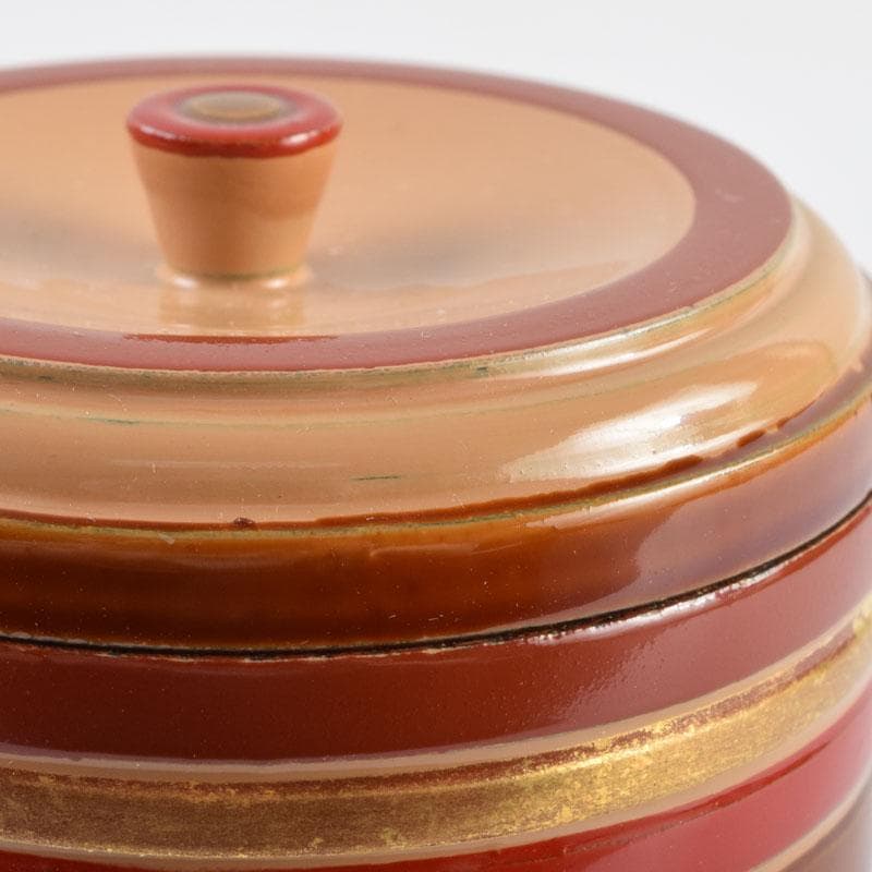 茶道具 独楽塗 草文 切立煙草入 莨壷 C 9008