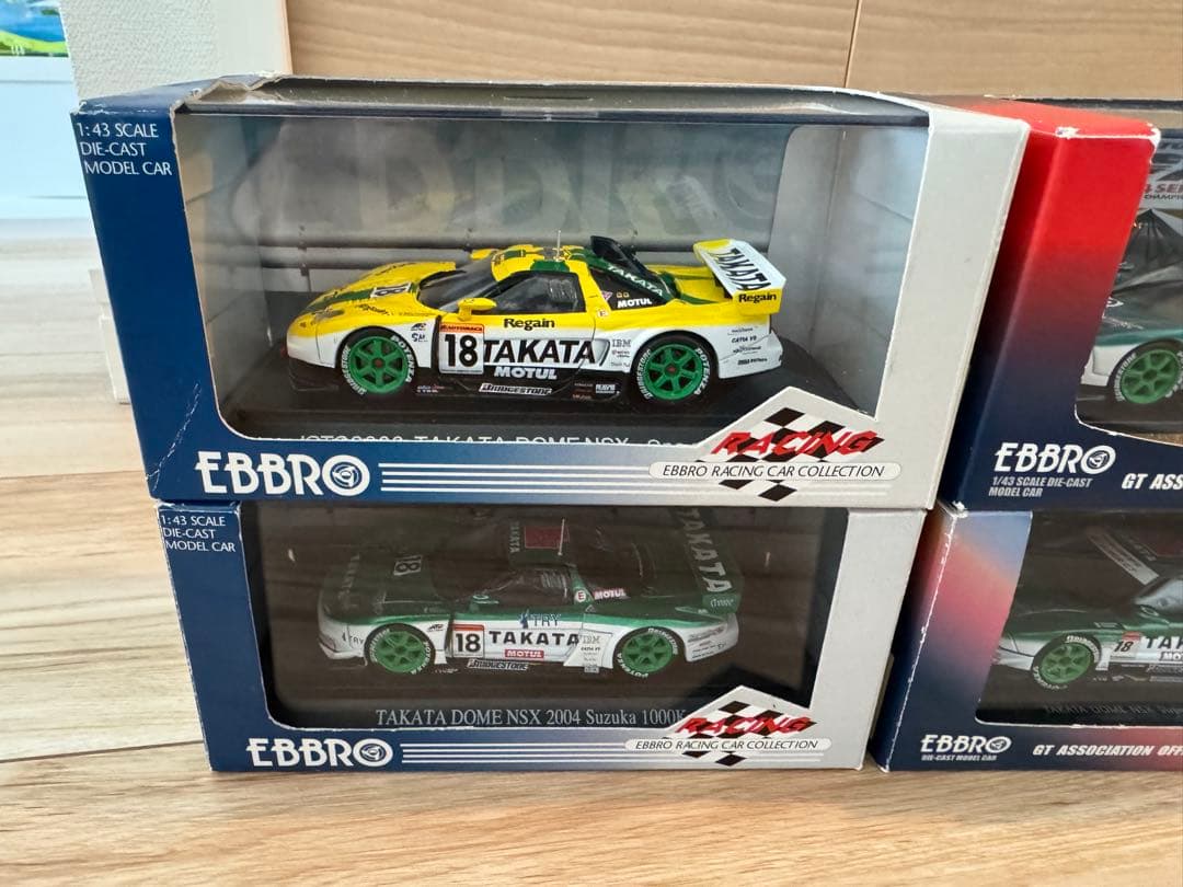 EBBROTAKATADOME NSX 1/43 6台セット　2003〜2006