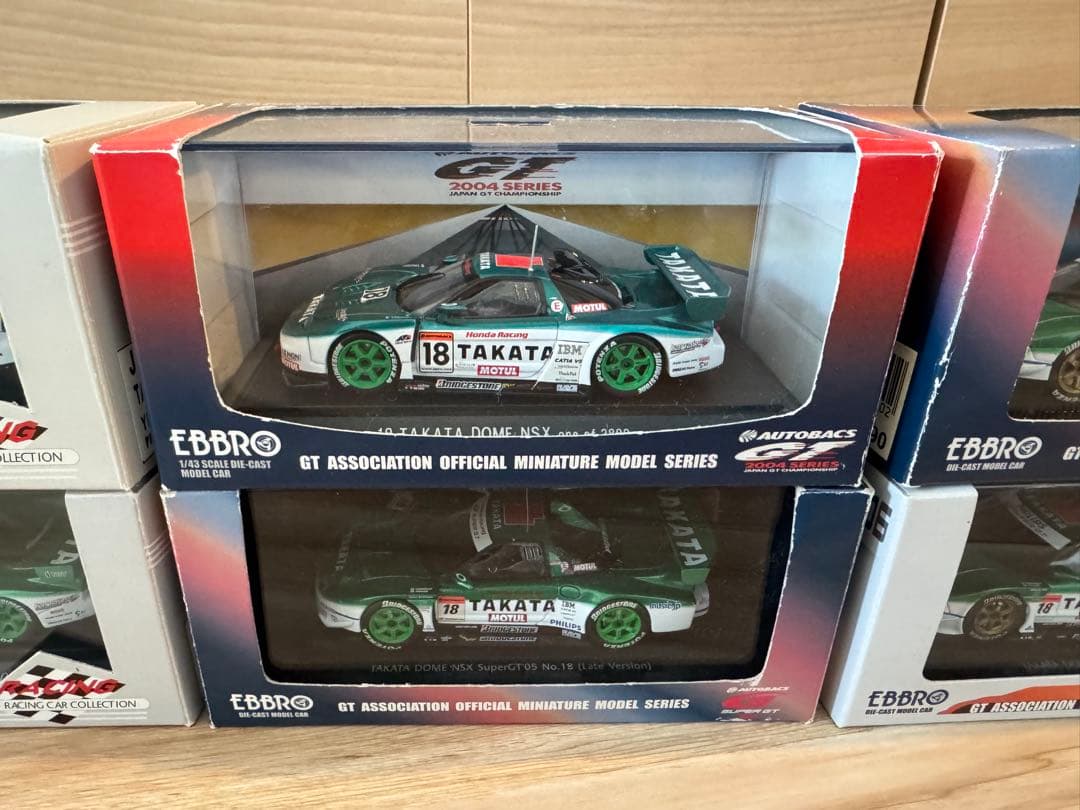EBBROTAKATADOME NSX 1/43 6台セット　2003〜2006
