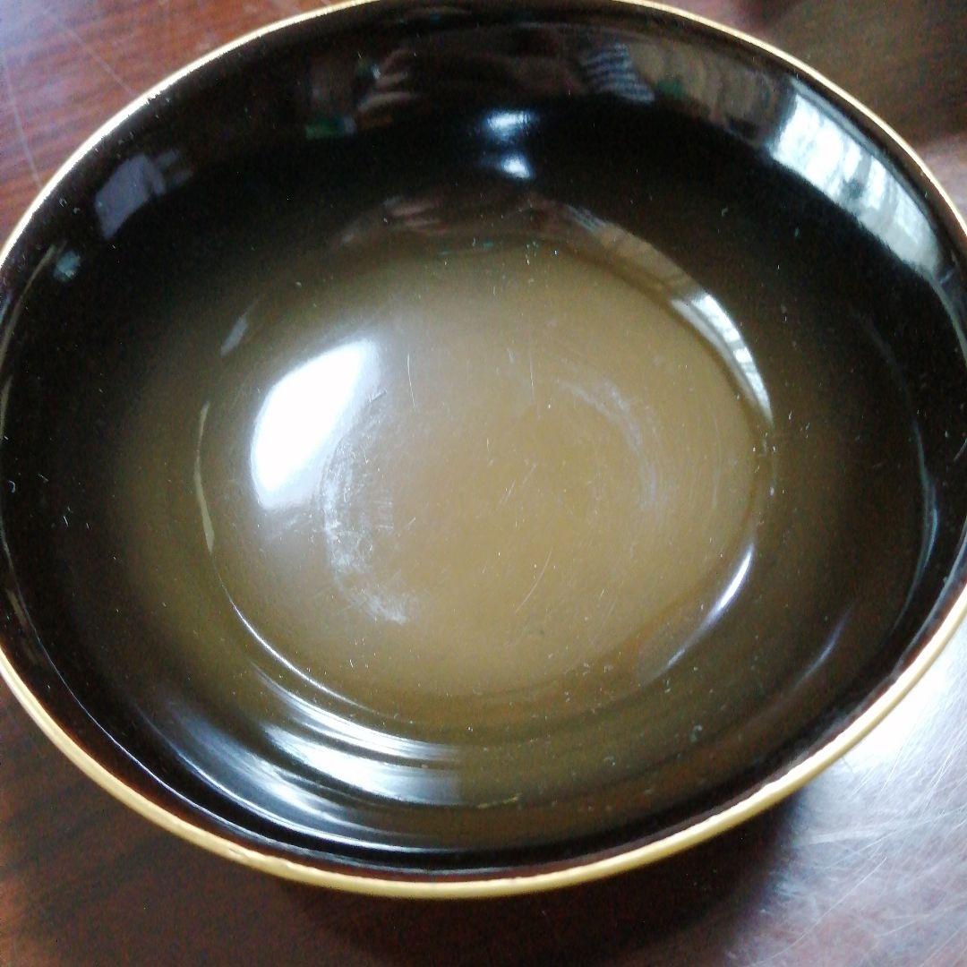 木製漆器　藤紋蓋付煮物椀　10客　13cm　大正〜昭和初期　椀中ヤケあり