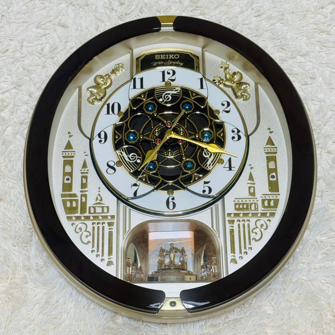 SEIKO セイコー RE579B カラクリ時計 掛け時計 電波時計