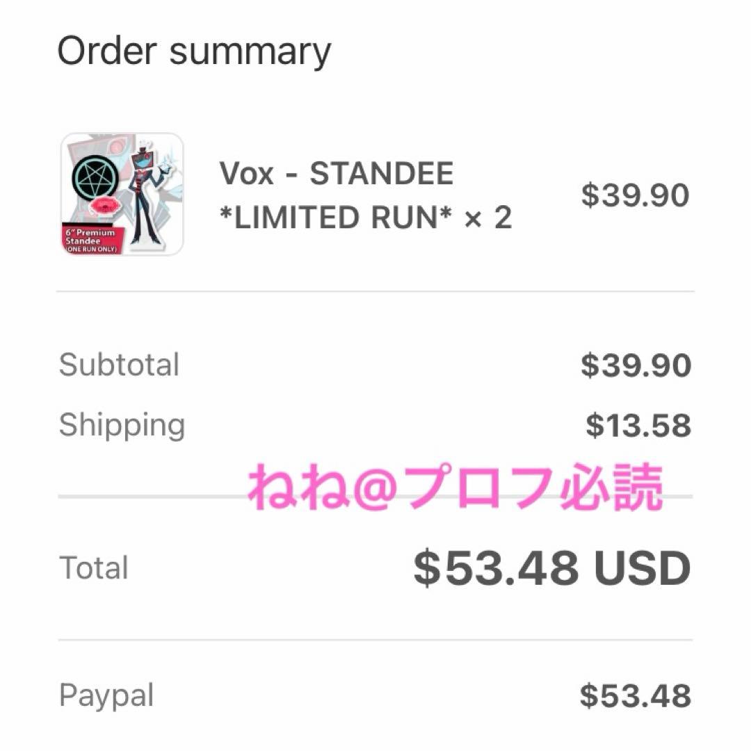 Hazbin Hotel Vox アクリルスタンド ハズビンホテル アクスタ