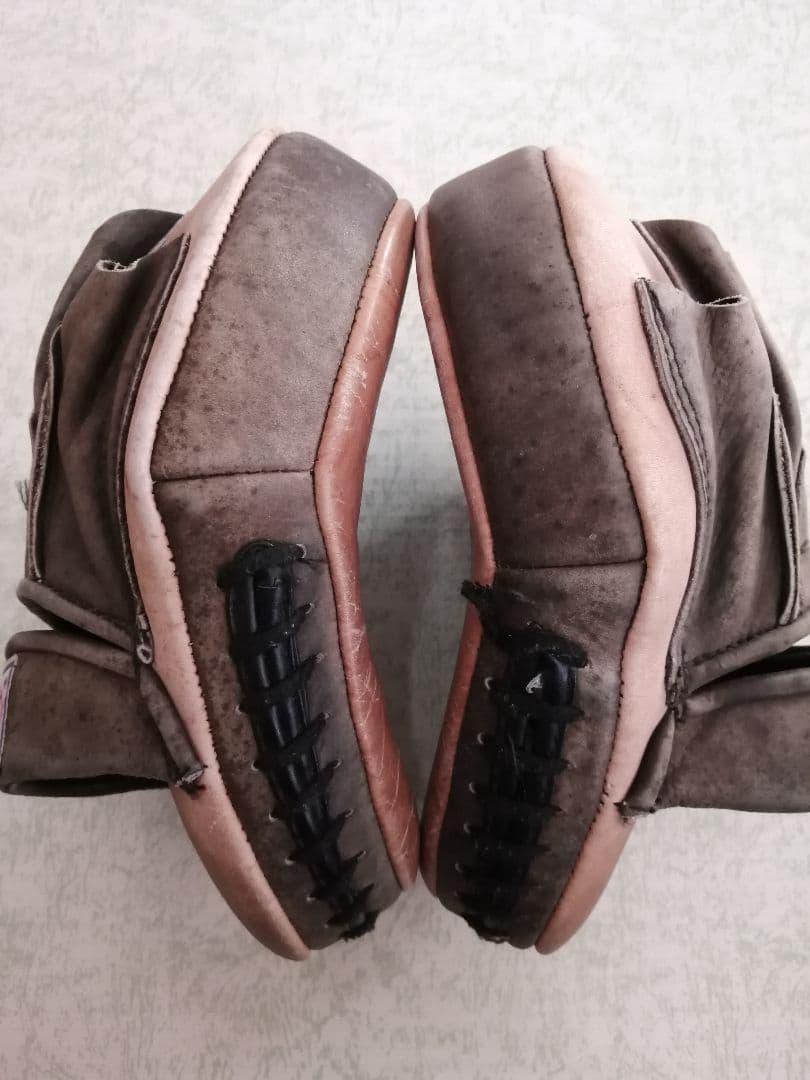 ウィンディ WINDY パンチングミット レザー ブラウン 湾曲タイプ 武道