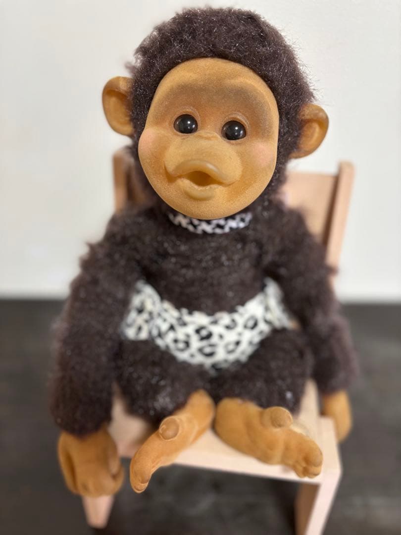 Hosung monkey ホスン製 子猿のぬいぐるみ人形 レトロ レア サル
