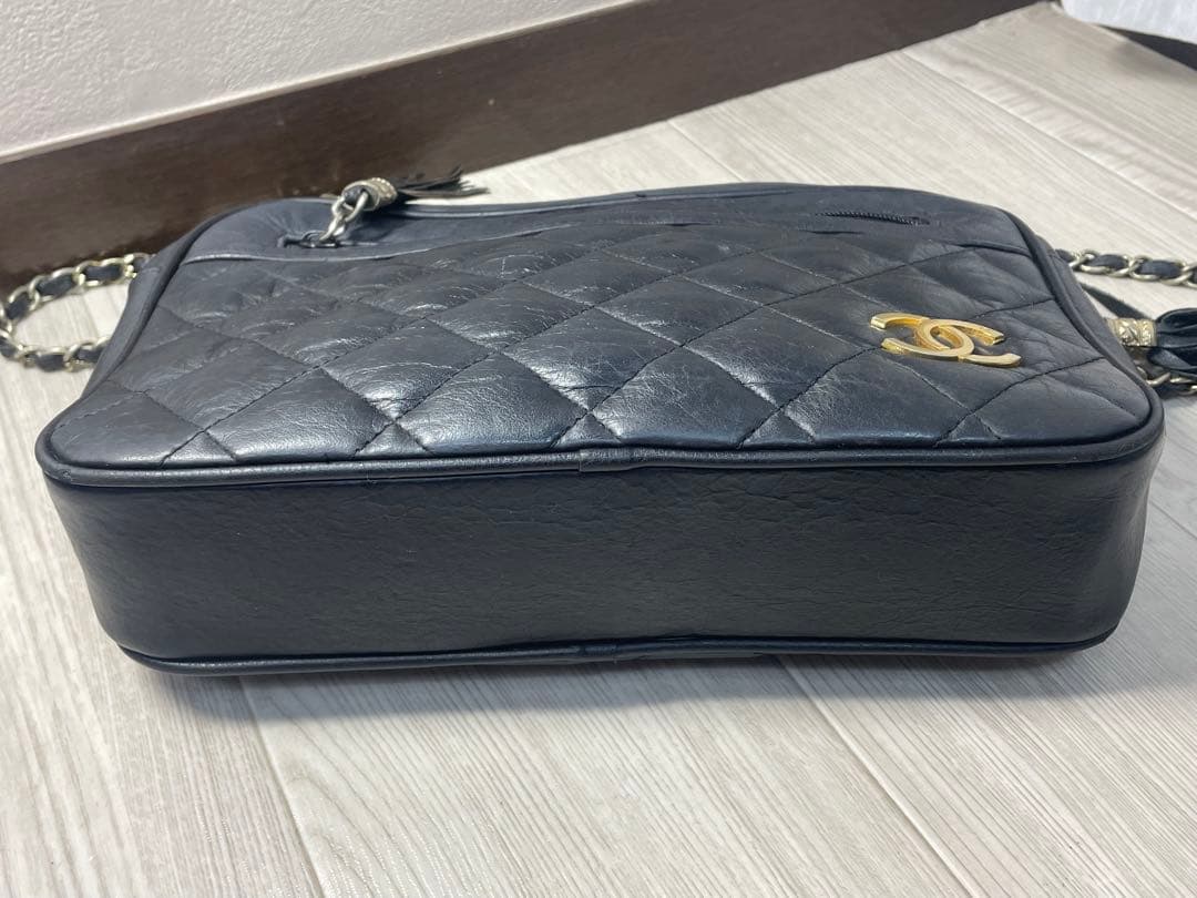ジャンク　CHANEL ブラック キルティング ショルダーバッグ　ノベルティ