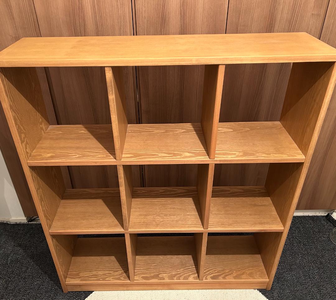 オープンシェルフ 3段3列【ノラ／マム／ ローゼルシェルフ】 木製