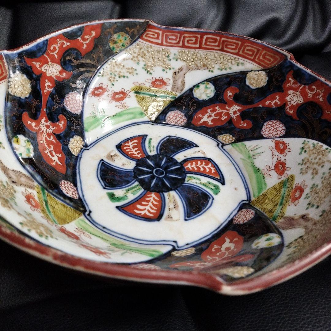 古伊万里 風車 鉢 古美術 アンティーク 江戸時代
