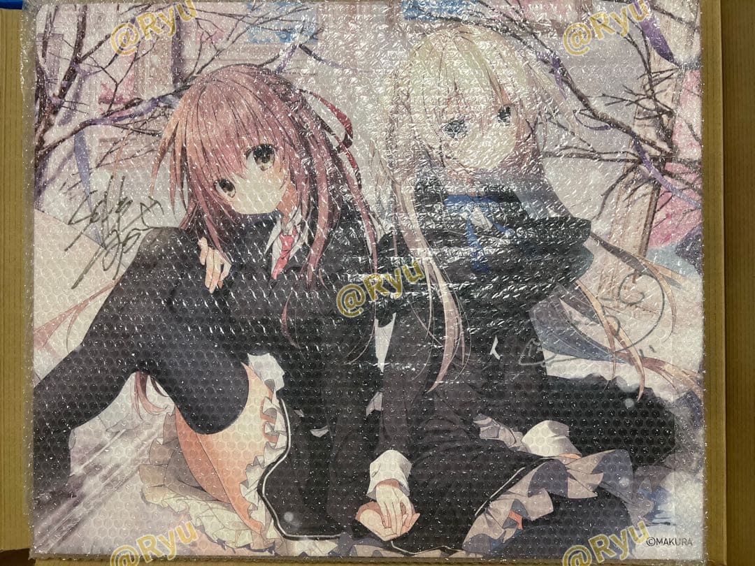 サクラノ刻 直筆サイン入り 稟＆雫特大ファンダムアート