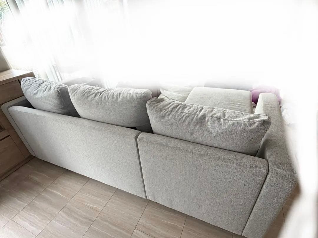 ニトリ　ノアーク　カウチソファー　3人掛け　ソファベッド　収納