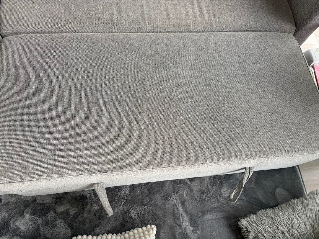 ニトリ　ノアーク　カウチソファー　3人掛け　ソファベッド　収納