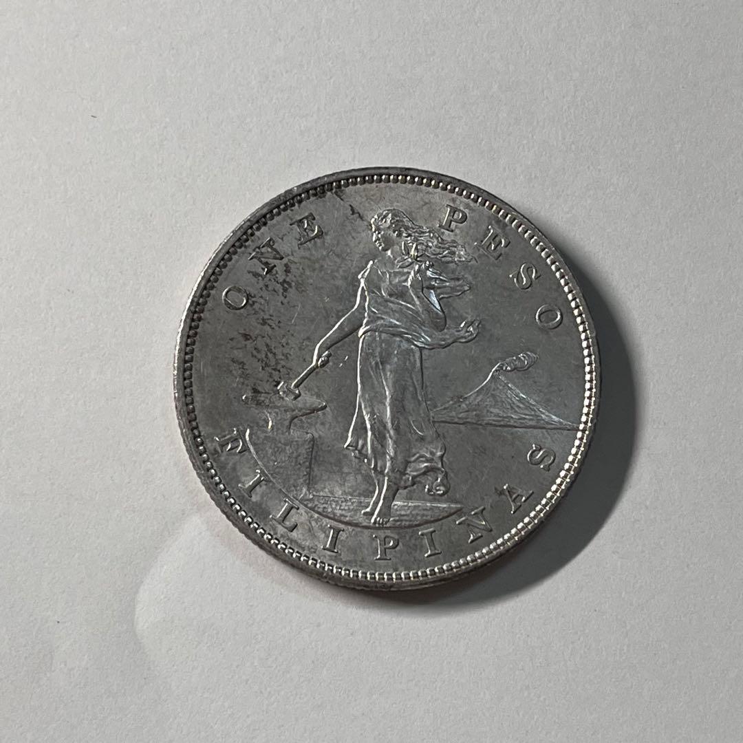 1903年 フィリピン 1ペソ 銀貨 26.9g - メルカリ