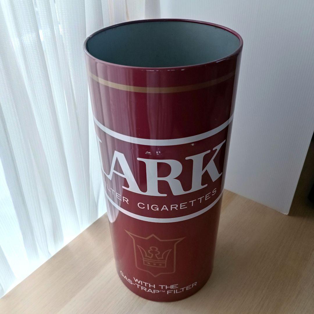 昭和レトロ 赤ラーク LARK タバコ 缶 ゴミ箱 傘立て スチール ごみ箱