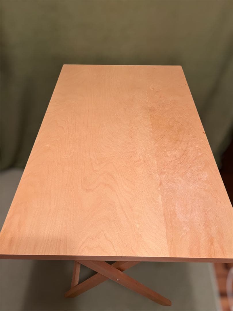 無印良品　折りたたみ木製テーブル ナチュラル　80×50 美品