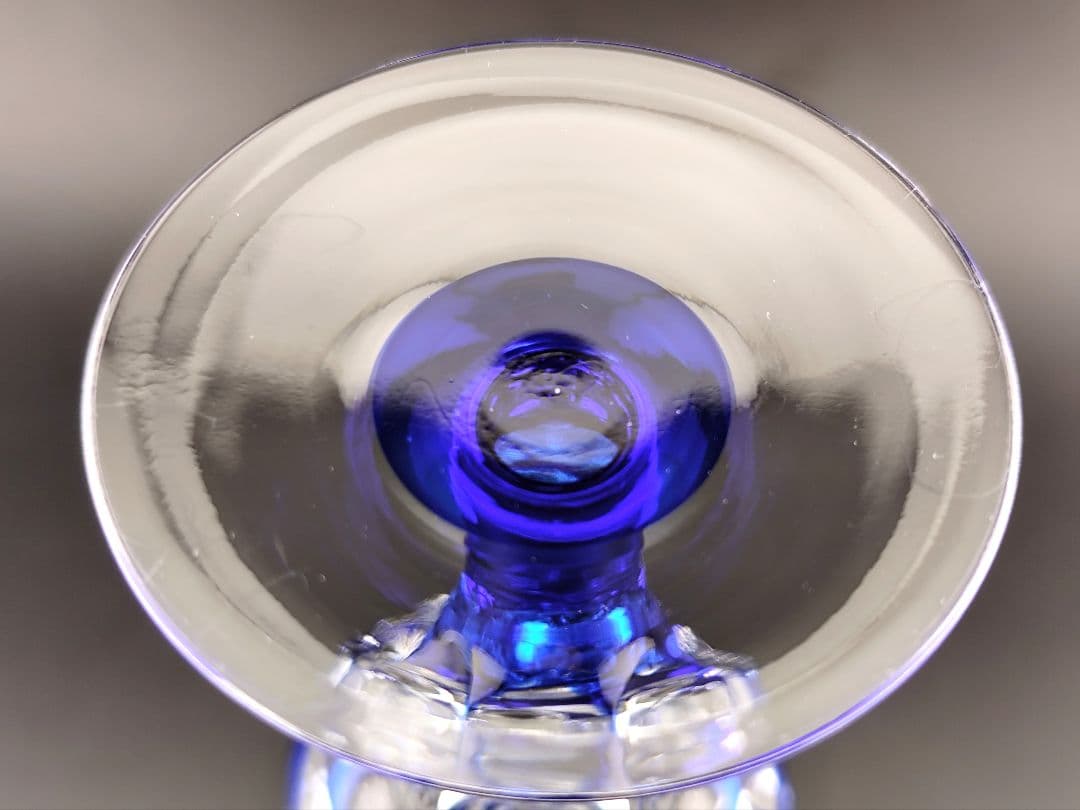 希少品☆江戸切子☆木村泰典 ワイングラス 脚付杯（切子 江戸切子