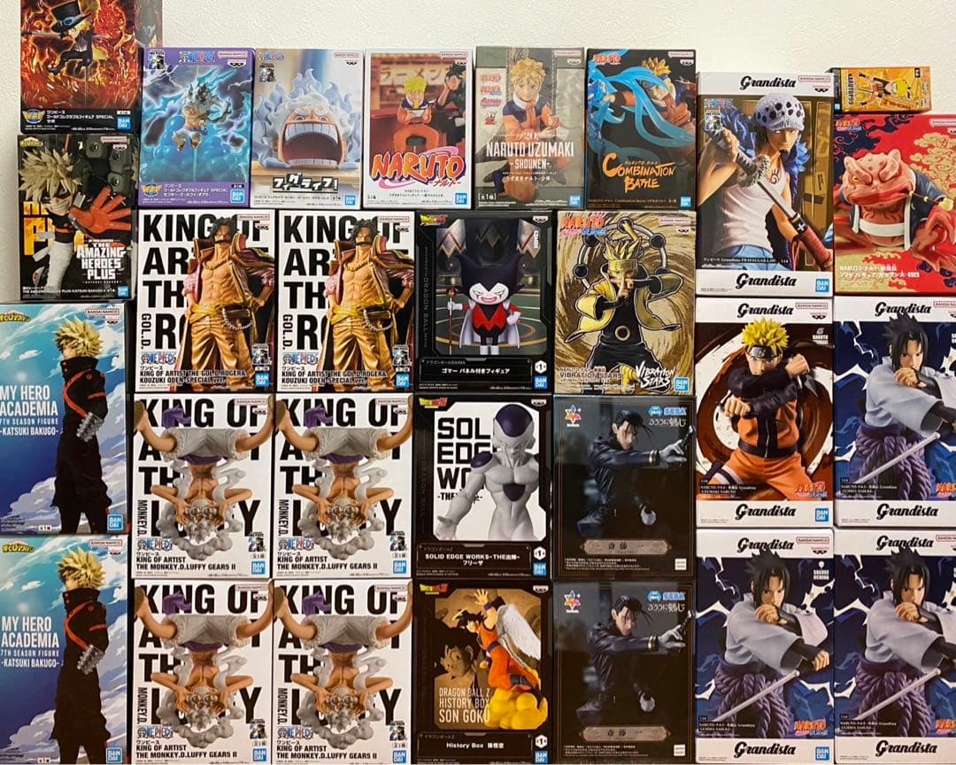 ジャンププライズフィギュア28点 まとめ売りDB ワンピースナルト